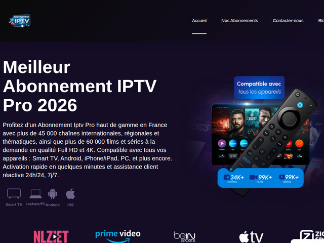 Meilleur Abonnement IPTV Pro