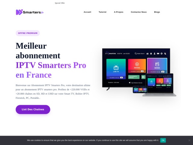 Abonnement iptv smarters pro: 39&euro; 12 mois iptv smarters sur android