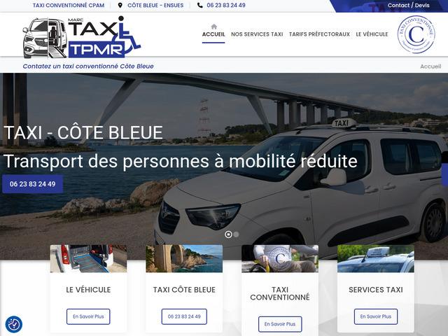 Taxi tpmr martigues, transport de personnes handicap�e c�te bleue