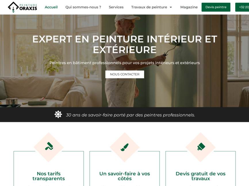 Peinture oraxis, artisans peintres int�rieur & ext�rieur