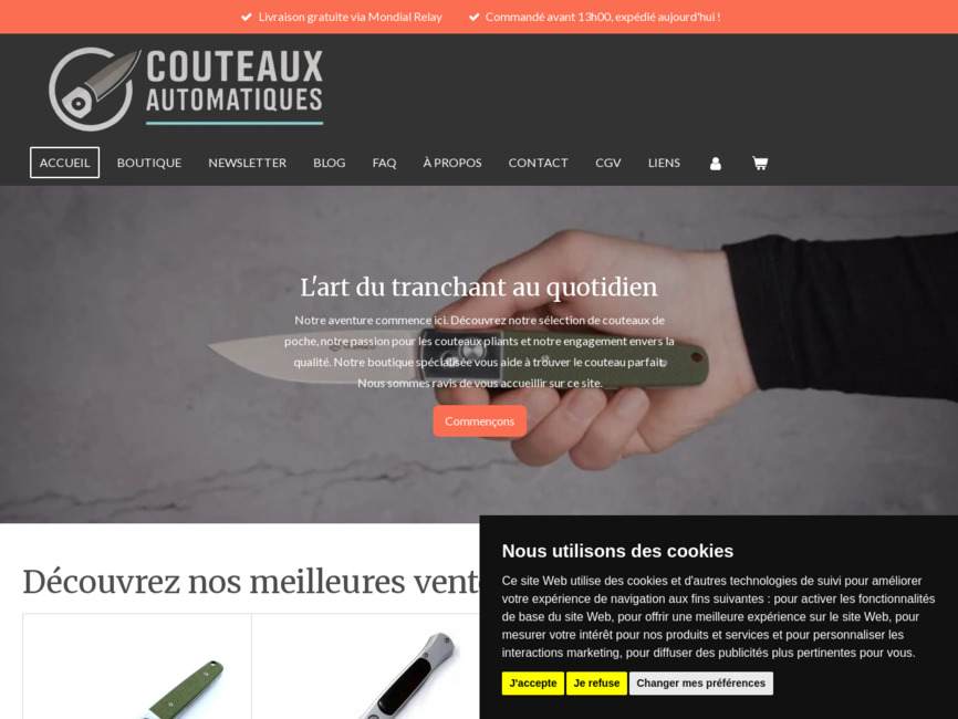 Couteaux automatiques