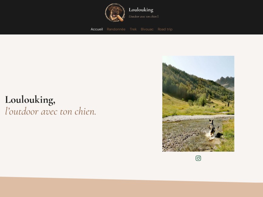Loulouking, l'outdoor avec ton chien 🐶🏕️