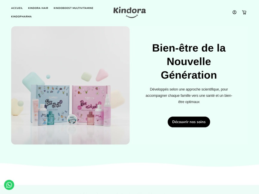 Kindora Tunisie &ndash; Produits capillaires et bien-�tre pour enfants