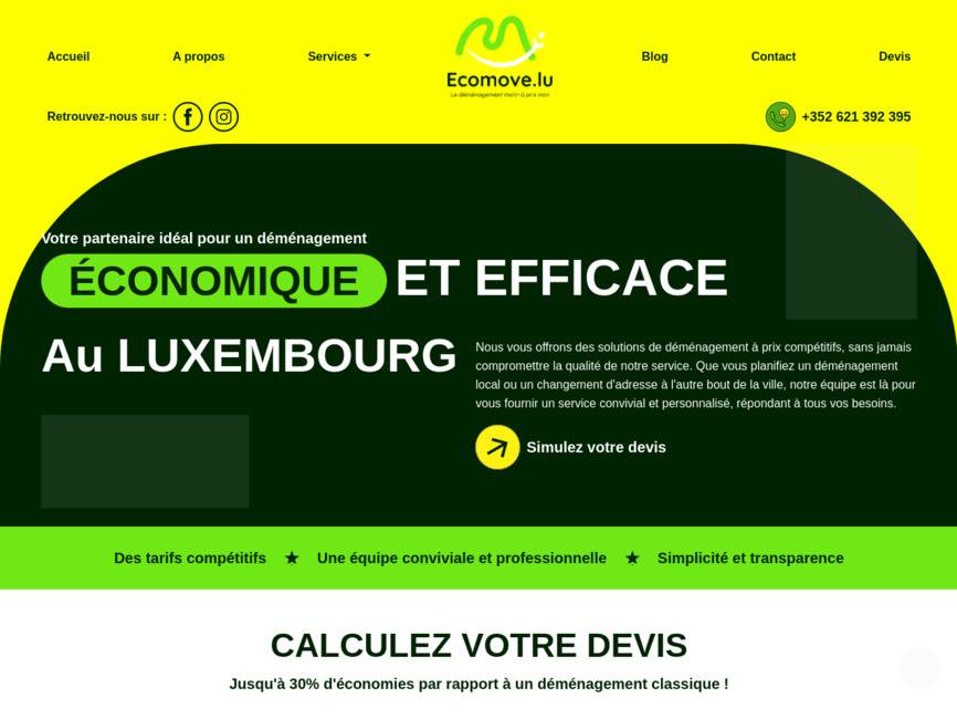 Société de déménagement économique au luxembourg | ecomove