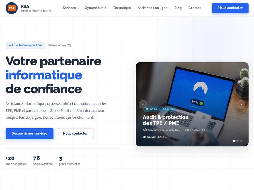Votre partenaire informatique et domotique de confiance en Seine-Maritime