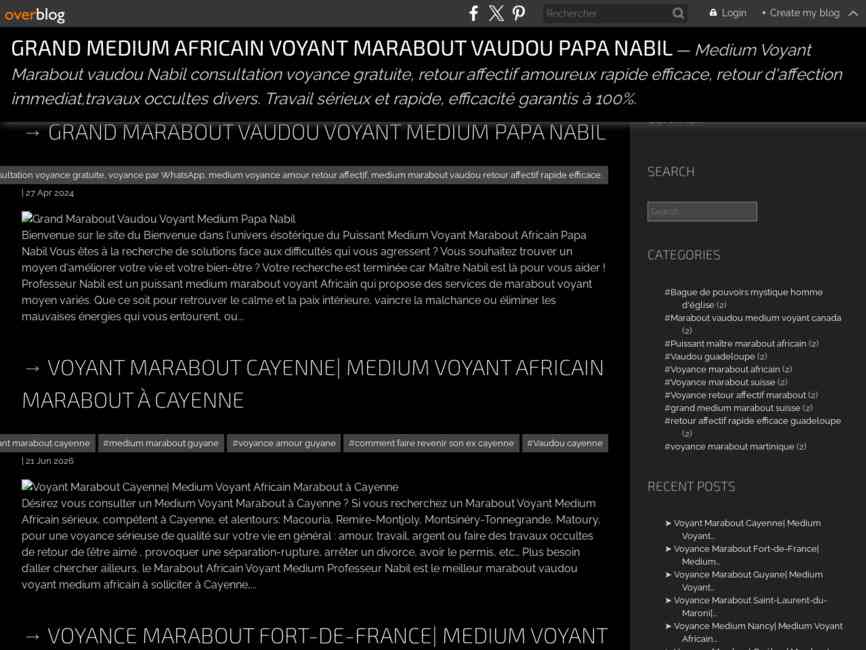 Grand Marabout Vaudou Voyant Medium Nabil