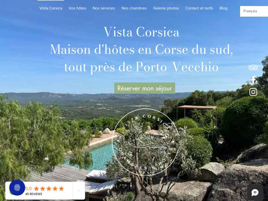 Maison d'h�tes � Porto-Vecchio &mdash; Vista Corsica en Corse du Sud