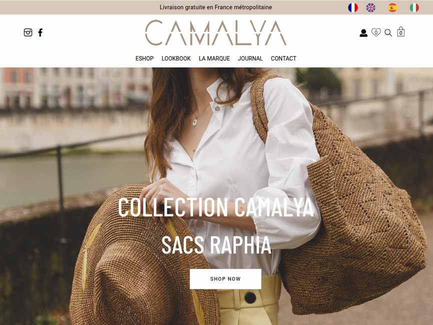 Sacs, Chapeaux & Cabas en Raphia Haut de Gamme | CAMALYA