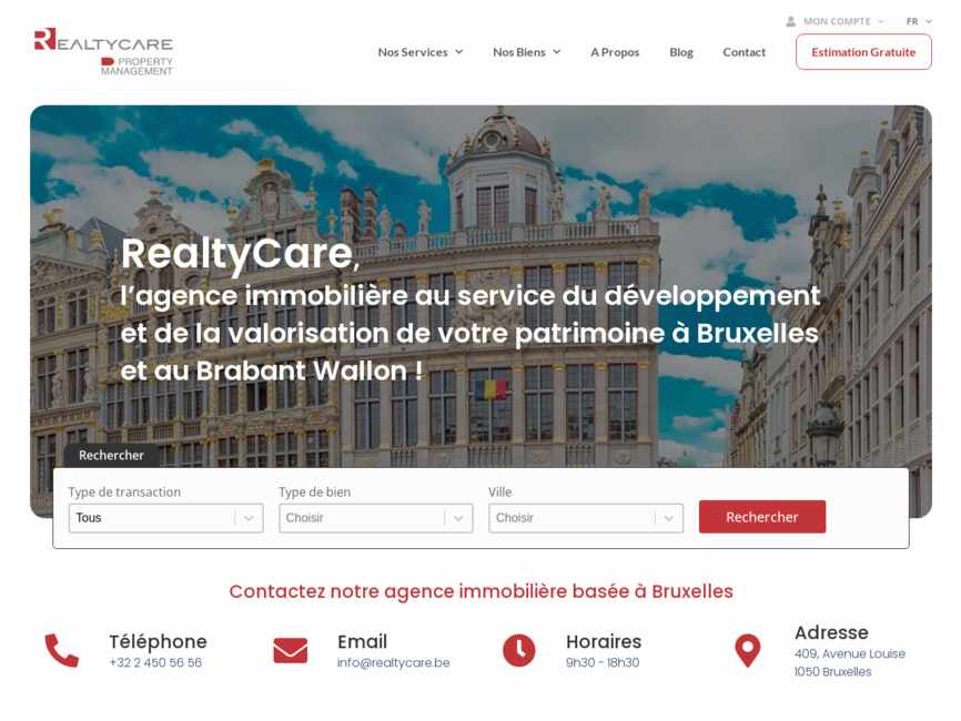 Realtycare : agence immobili�re � bruxelles