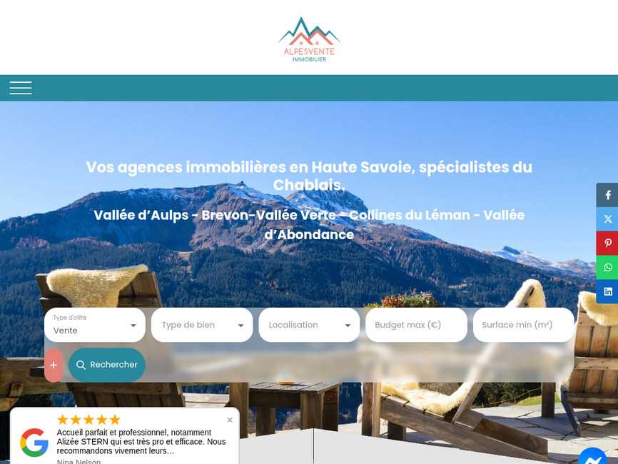 Alpesvente : agences immobili�res dans le chablais (haute-savoie)