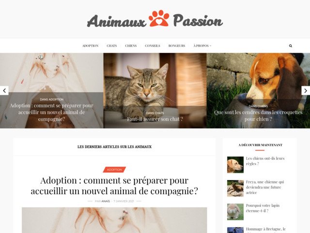 Blog pour les passionnés d'animaux