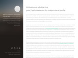 Articles pour sites web