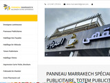 Enseignes lumineuses et panneaux publicitaires à Marrakech