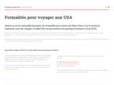 Modalités d'entrée aux USA pour voyager