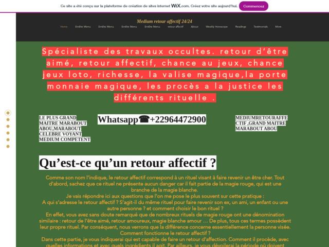 Medium voyant retour affectif qui fonctionne, +22966471096