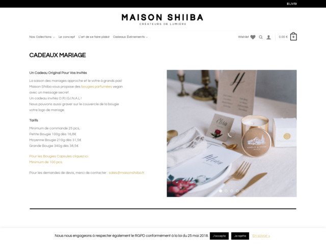 Bougie parfume de luxe et cadeaux personnaliss