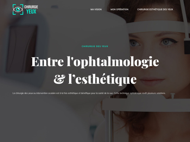 Chirurgie des yeux, entre l'ophtalmologie et l'esthtique !