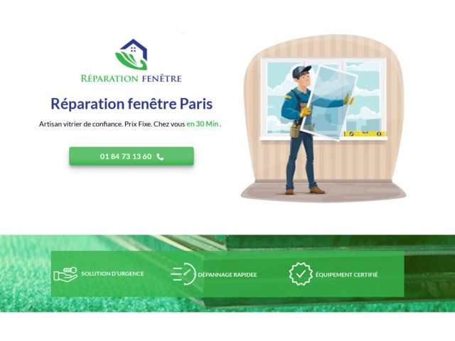 Réparation fenêtre paris