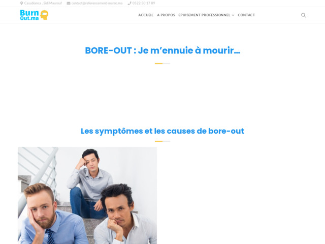 Centre de coaching épuisement au travail Maroc