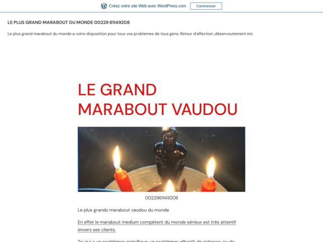 Médium marabout compétent