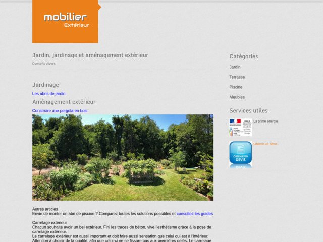 Salon de jardin