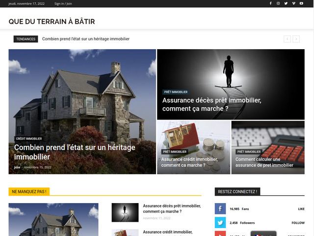 Que du terrain à bâtir