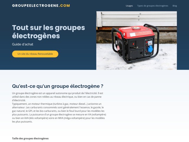 JS Ingénierie Electrogène