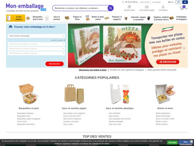 Mon-emballage.com - Spécialiste de l'emballage alimentaire