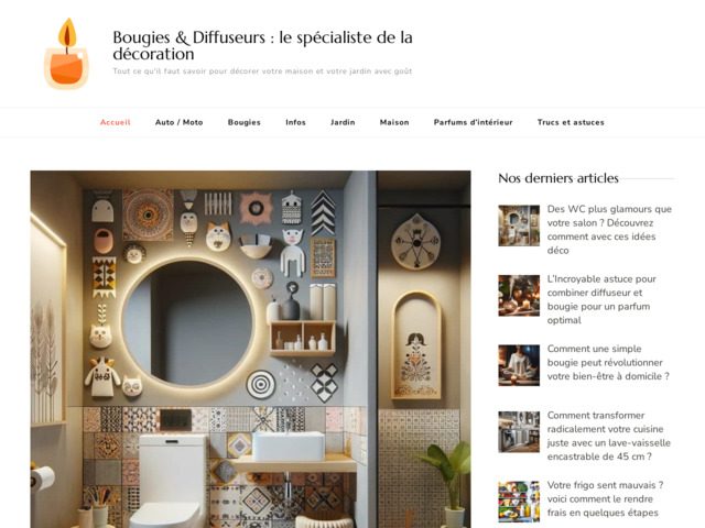 Bougies & diffuseurs : le spcialiste de la dcoration