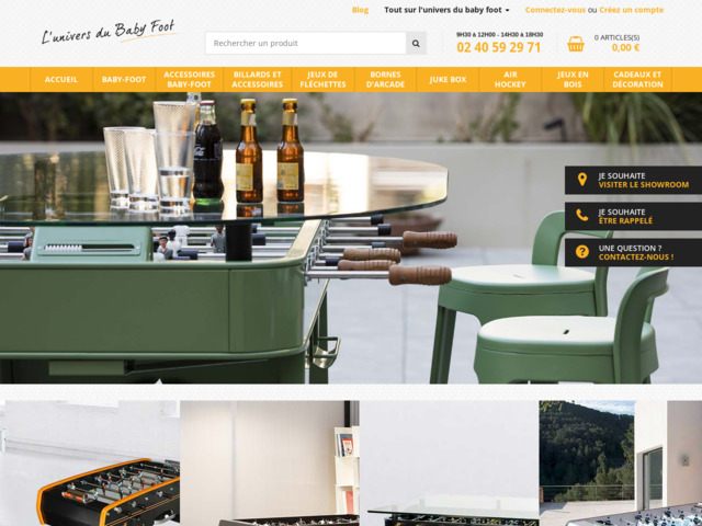 Magasin dans l'univers du baby-foot