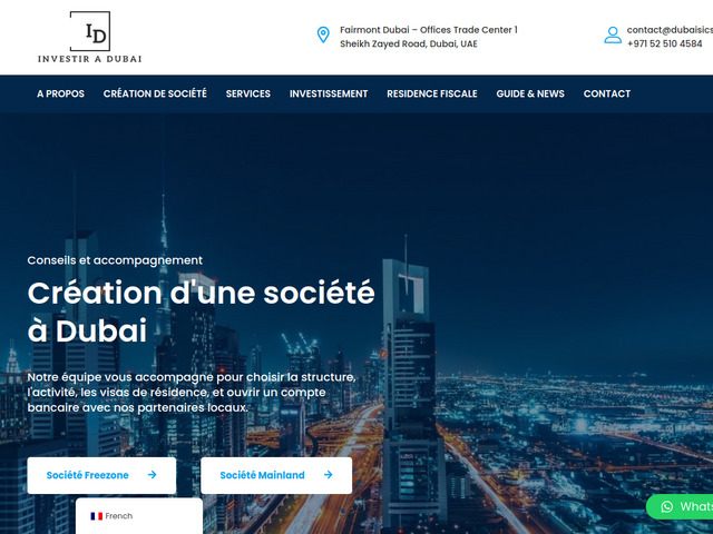 Investir à Dubaï - votre expert pour la création de société aux Emirats