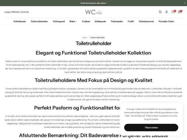 Elegante og funktionelle toiletrulleholdere - praktisk design til dit badev