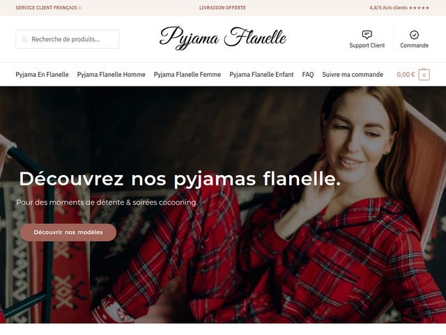 Pyjama flanelle - Restez au chaud toute la nuit