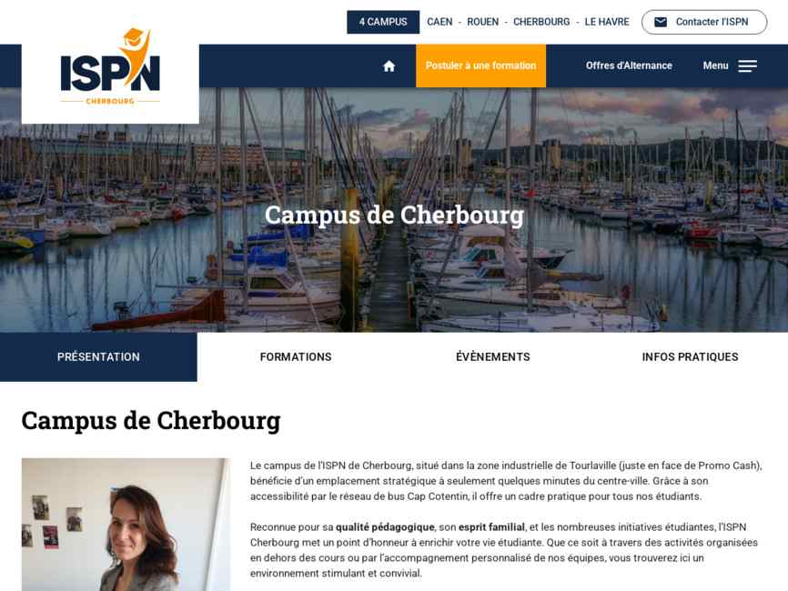 Ispn - centre de formation dans les m�tiers du commerce au havre 