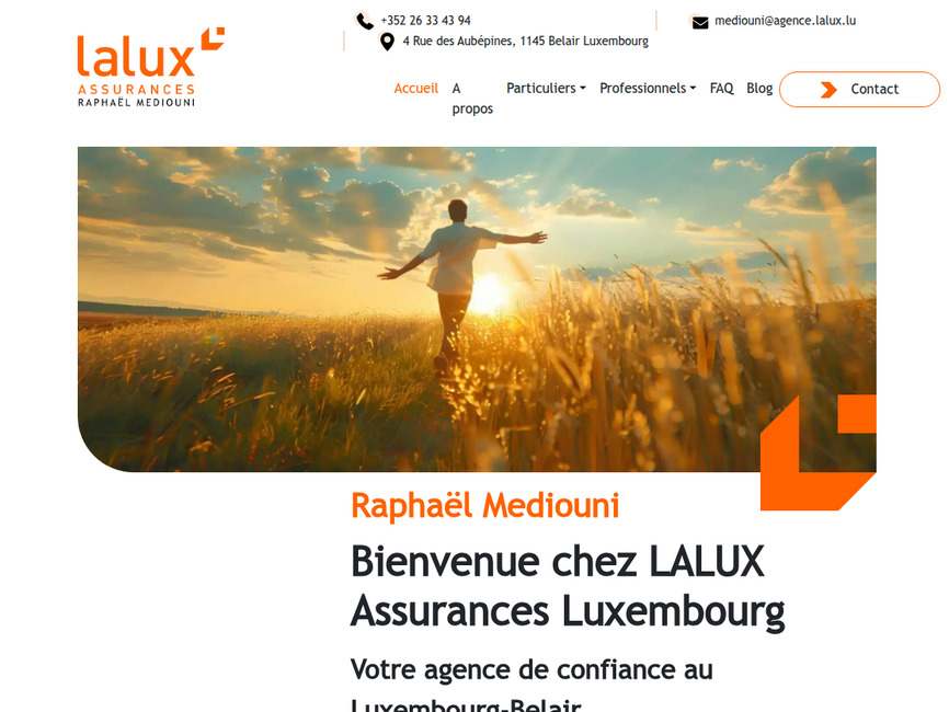 Assurance au luxembourg | lalux raphaël mediouni