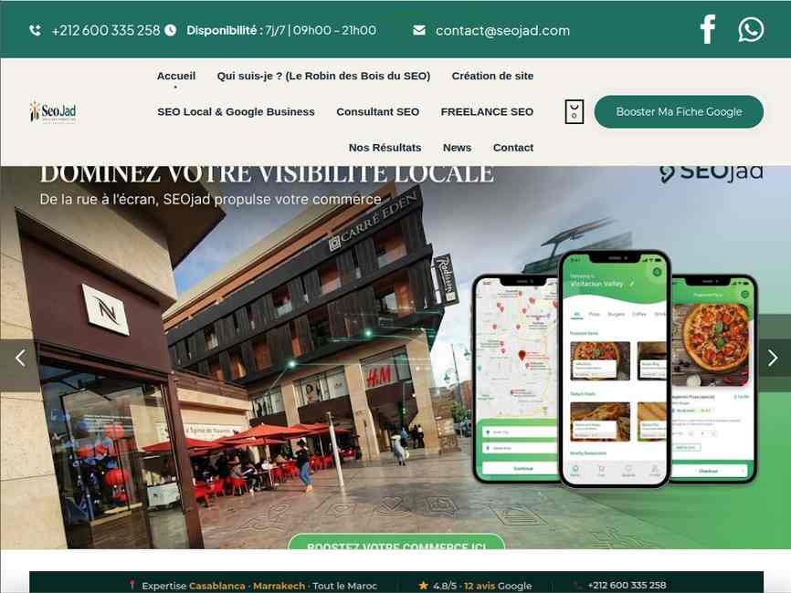 SeoJad | Consultant SEO, GEO & Référencement Local au Maroc