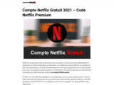 Comptes Netflix gratuits