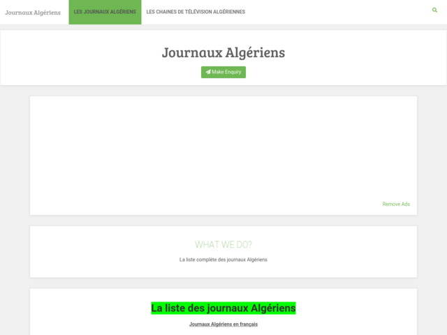 Annuaire des journaux algeriens