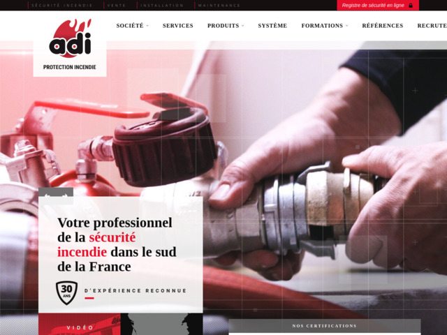 Vente matériel incendie chez adi incendie