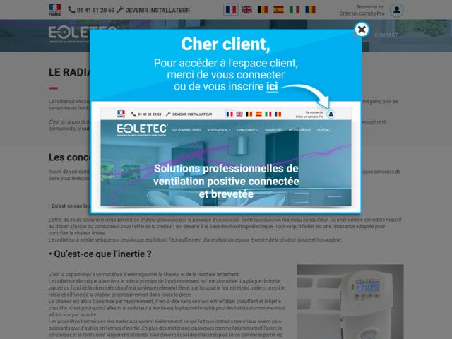 Radiateur à inertie