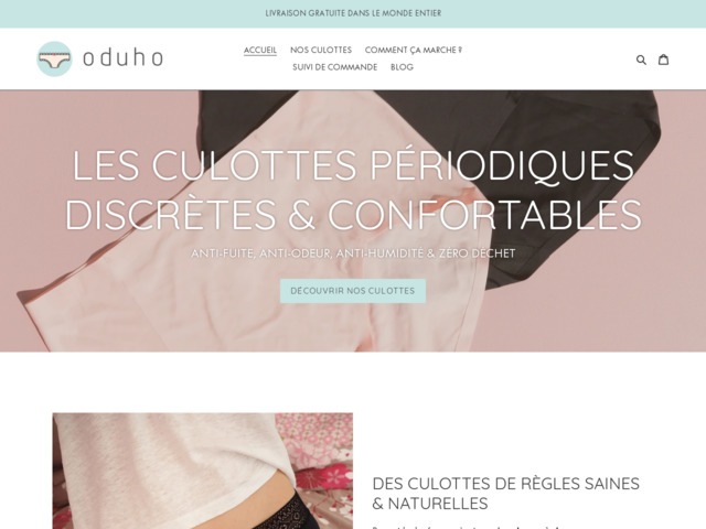 Les culottes menstruelles lavables et réutilisables