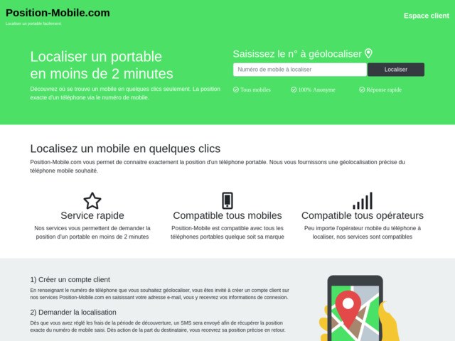 Localiser un téléphone portable