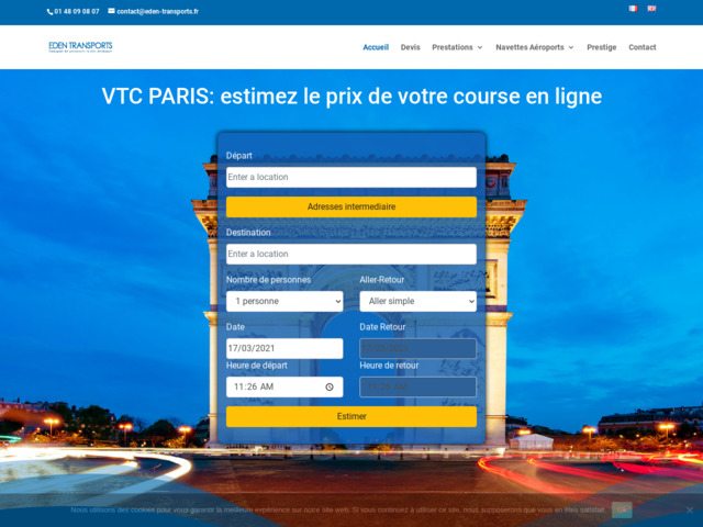 Chauffeur privé VTC Paris et aéroport