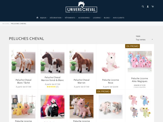 Peluche cheval