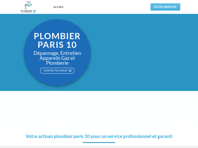 Urgence artisan plombier Paris 10 : intervention rapide