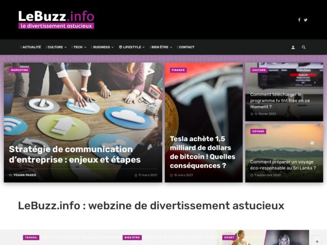 Lebuzz.info : webzine culturel