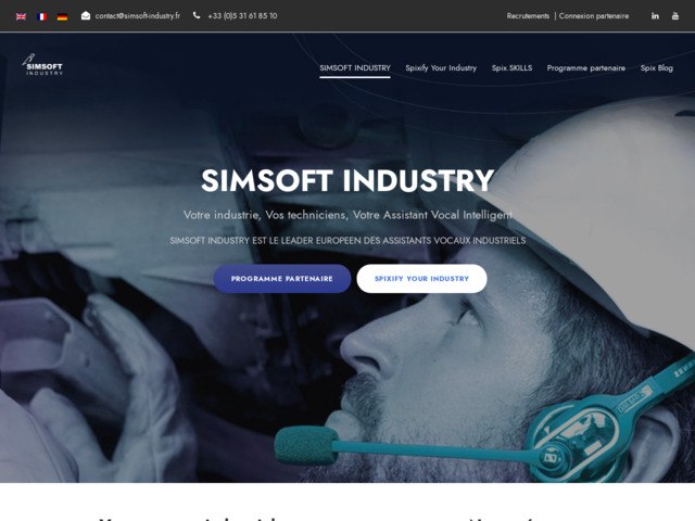 Simsoft Industry - Assistant vocal industriel intelligent