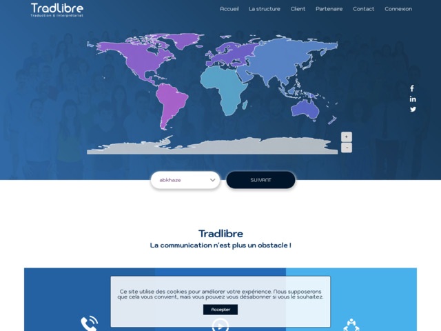 Tradlibre - Plateforme de traduction et interprétariat en ligne