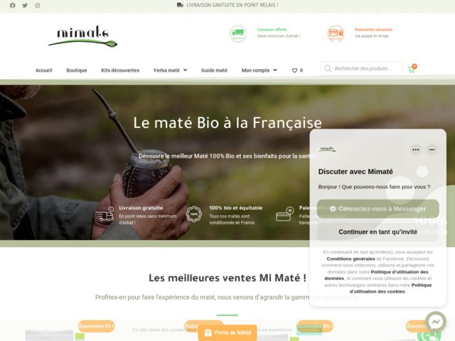 Boutique mat bio traditionnel ou aromatis origine Argentine - Mi Mat