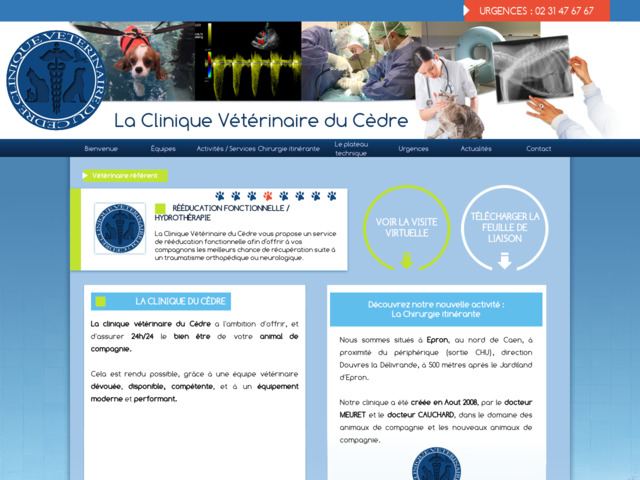 Clinique vtrinaire du cdre - urgences vtrinaires  caen